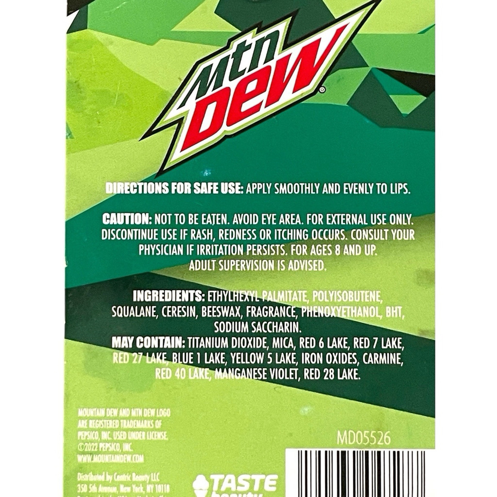 Lot of 2 Mt Dew Flavored Lip Balm Mini Bottle Soda Pop .16 Oz Fun NEW - Picture 8 of 14
